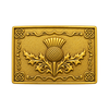 Gold Scalloped Kilt Buckle