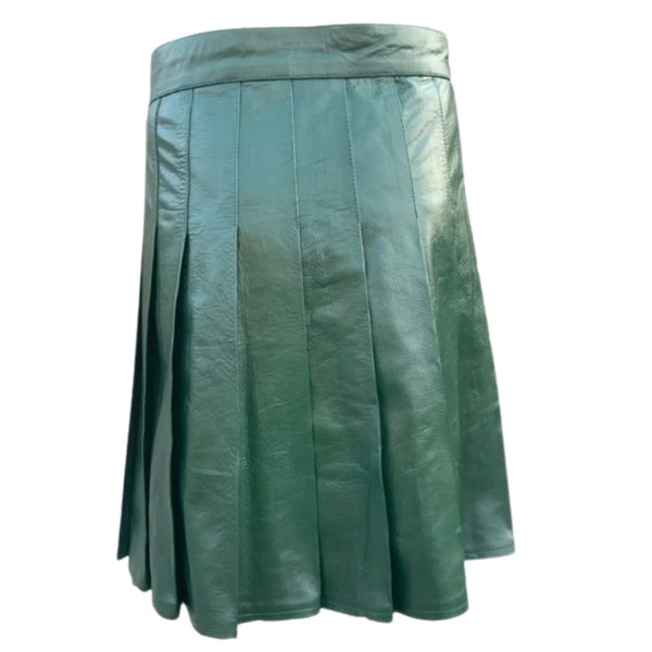 Green Leather Kilt