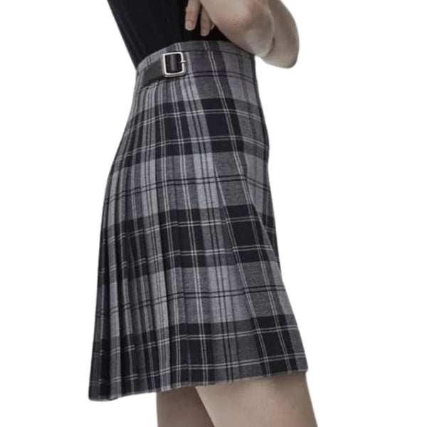 Grey Tartan Kilt For Women