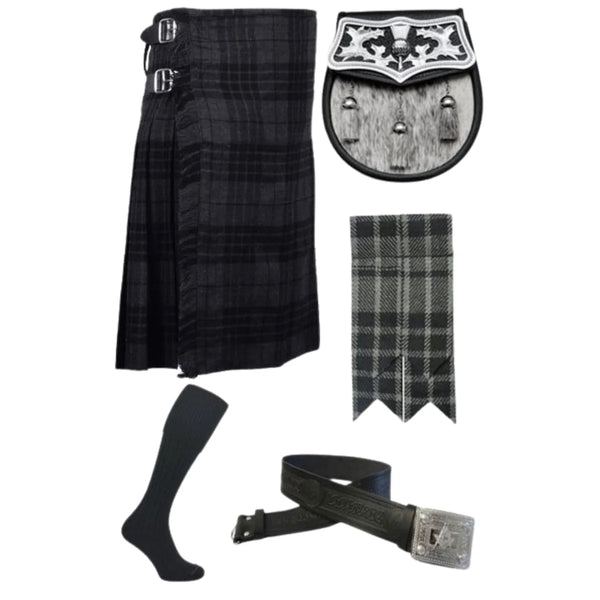 Grey Watch Tartan Kilts Package