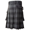 Grey Utility Tartan Kilt