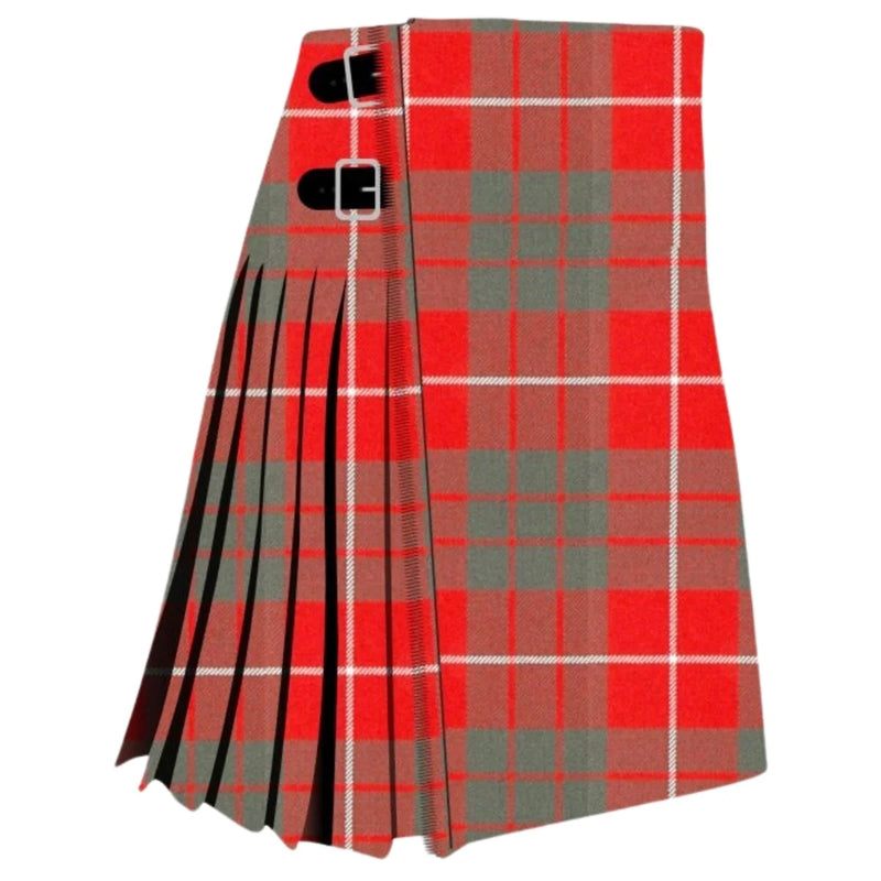 Hamilton Red Weathered Tartan Kilt