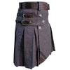 Heavy Duty Denim and Leather Kilt