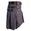 Heavy Duty Denim and Leather Kilt