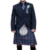 Hebridean Heather Tartan Charcoal Tweed Kilt Outfit