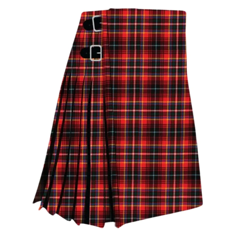 Innes Red Modern Tartan Kilt