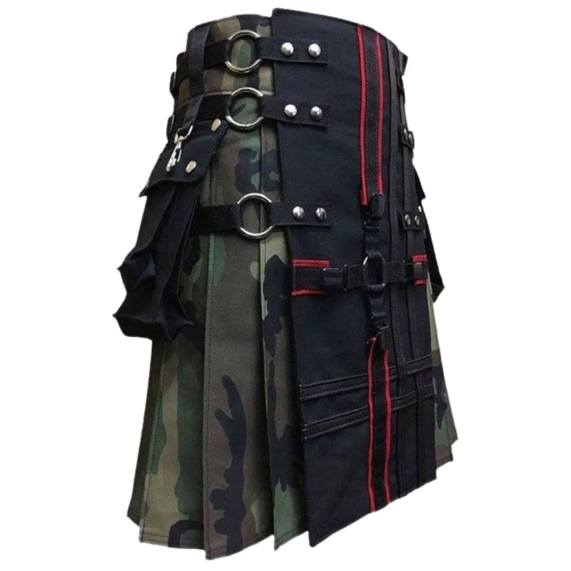 Interchangeable Camouflage Gothic Utility Kilt