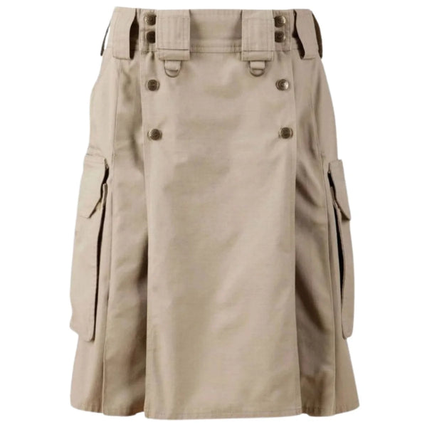 Khaki Combat Utility Kilt