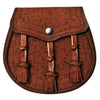 Khaki Leather Classic Design Sporran