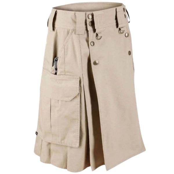 Khaki Combat Utility Kilt