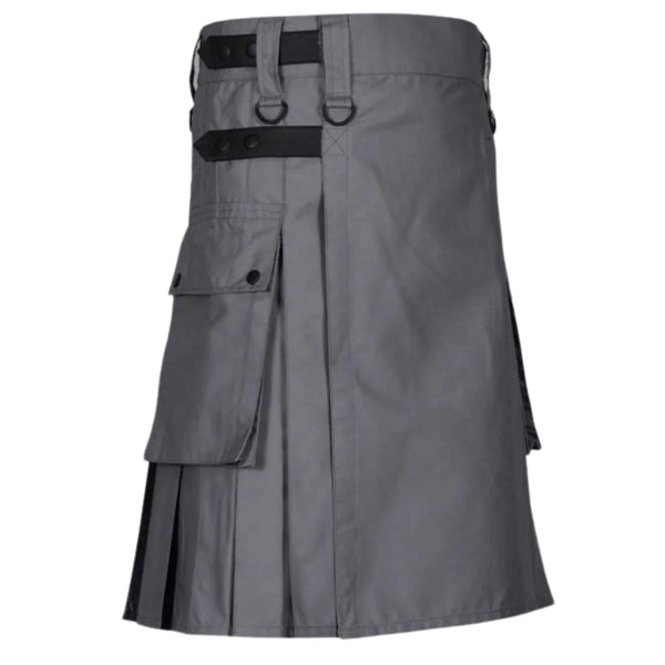 LAUTREAMONT GAULTIER Men Black Utility Kilt