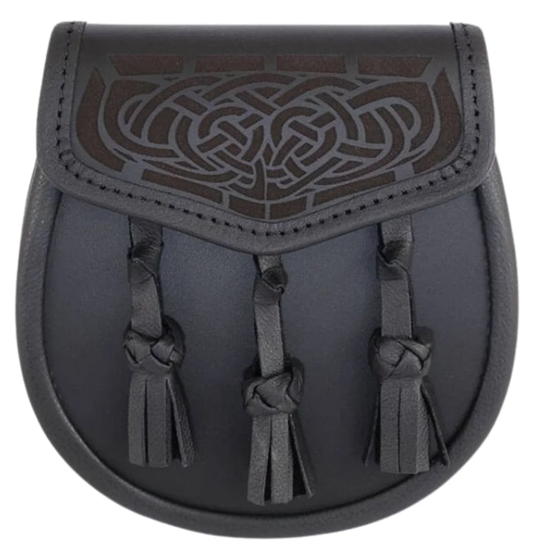 Laser Etched Leather Sporran