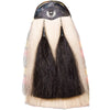 Leather Cantle Chrome Horse Hair Sporrans
