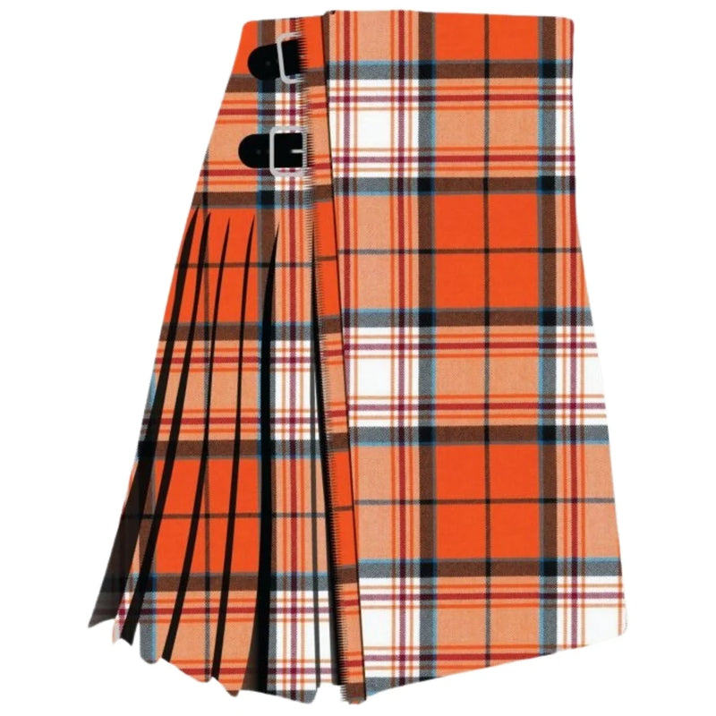 MacKellar Tangerine Reverse Tartan Kilt