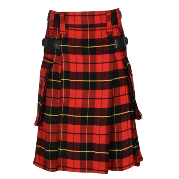 Men's Scottish Utility Kilt with Cargo Pockets - Wallace Tartan