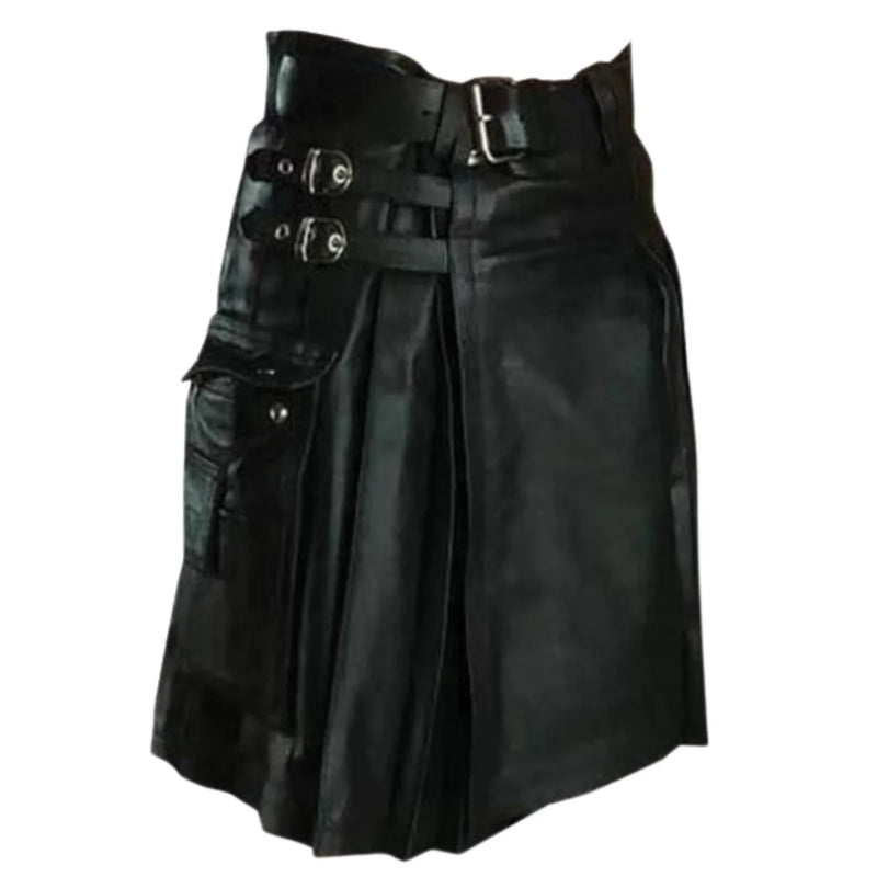 Mens Leather Kilt
