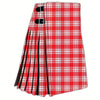 Menzies Red White Modern Tartan Kilt