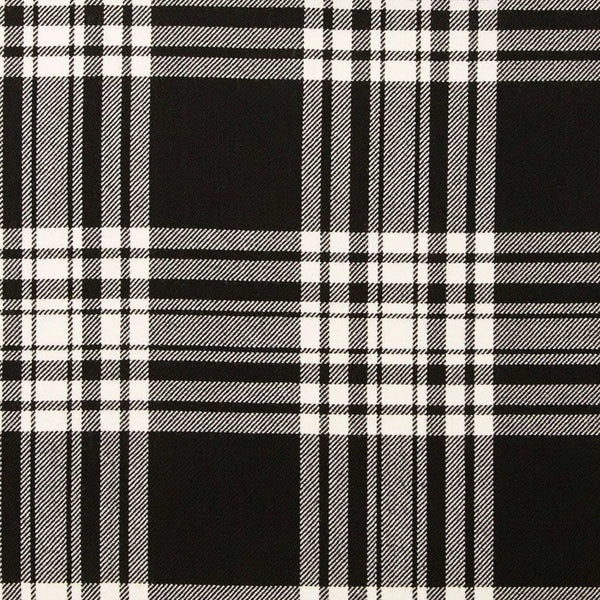Menzies Black & White Modern Tartan Kilt