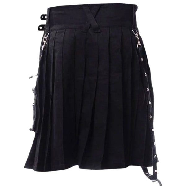 Modern Black Punk Kilt