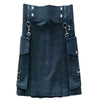 New Black Denim kilt