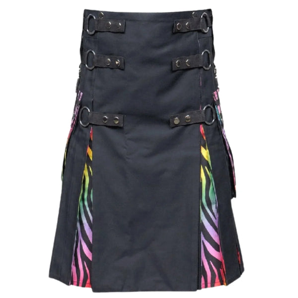 New Rainbow Tiger Striped Kilt
