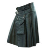 New Black Leather Kilt