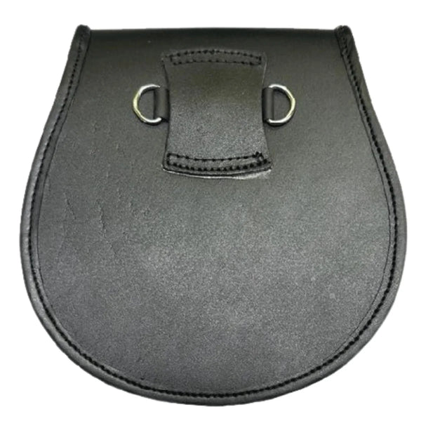 New Black Leather Sporran