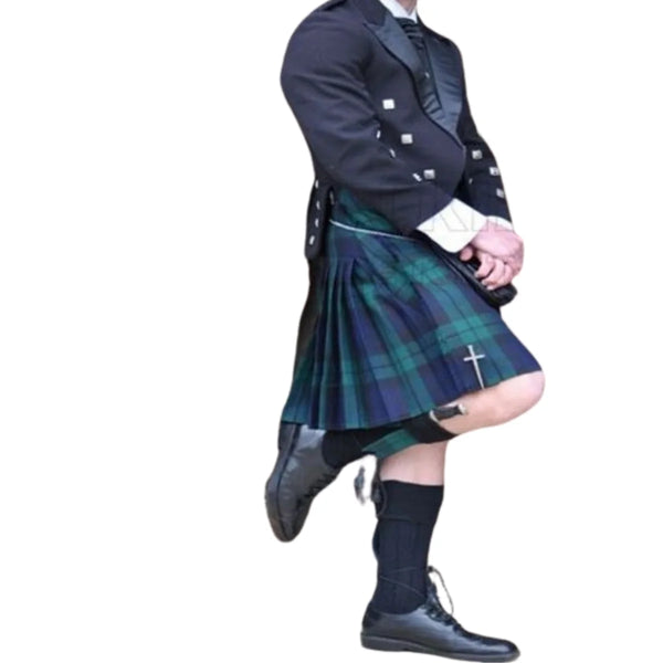 Prince Charlie Black Watch Tartan Kilt Outfit