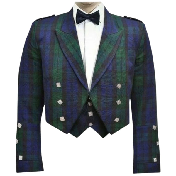 Prince Charlie Jacket-& Waistcoat In Tartan Made To Measure