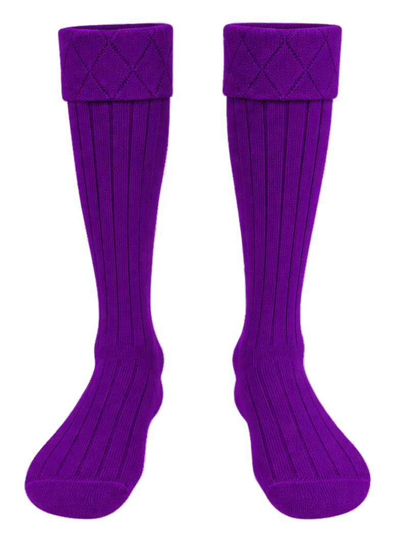 Purple Kilt Hose