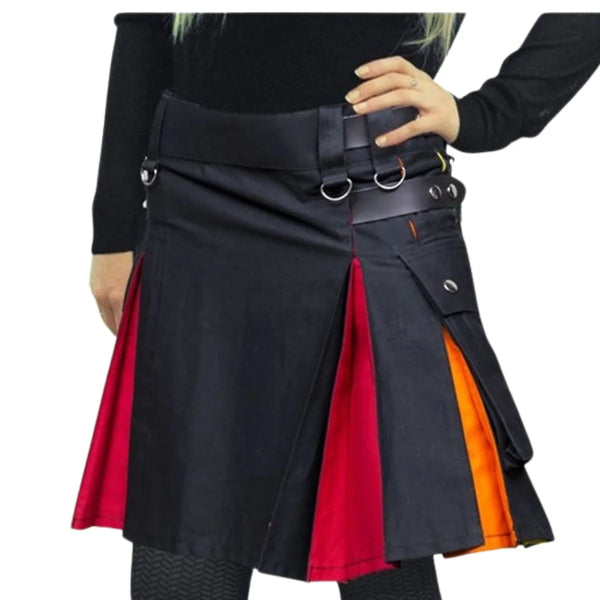 Rainbow Utility Kilt For Women
