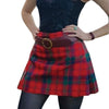 Red Robertson Modern Tartan Kilt For Women