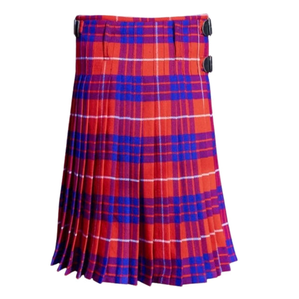 Red Hamilton Modern tartan kilt