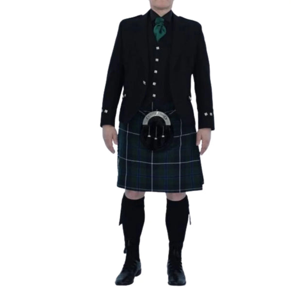 Robertson Red Modern Tartan Argyle Oufit