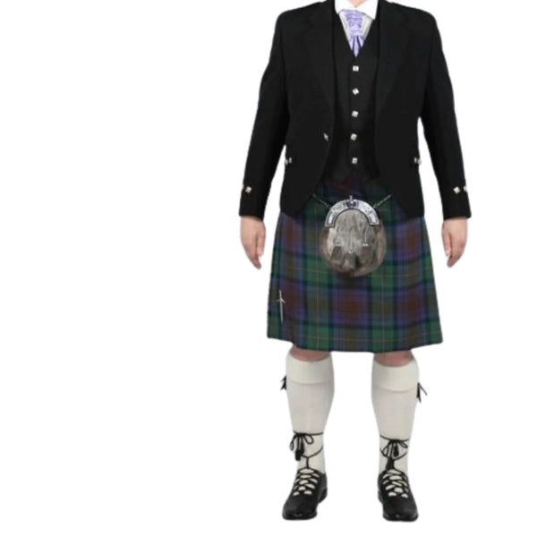 Robertson Red Modern Tartan Argyle Oufit
