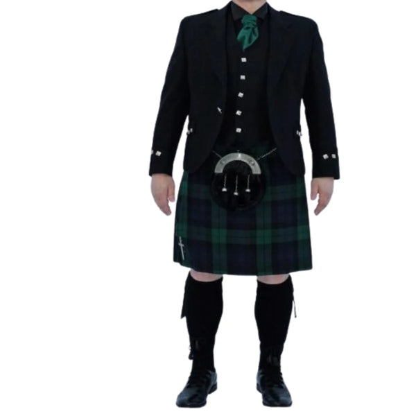 Robertson Red Modern Tartan Argyle Oufit