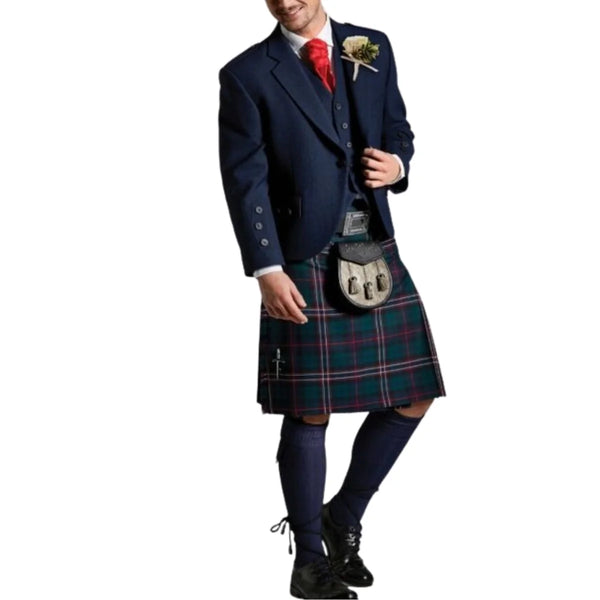 Scottish National Navy Blue Tweed Kilt Outfit