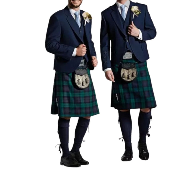 Scottish National Navy Blue Tweed Kilt Outfit