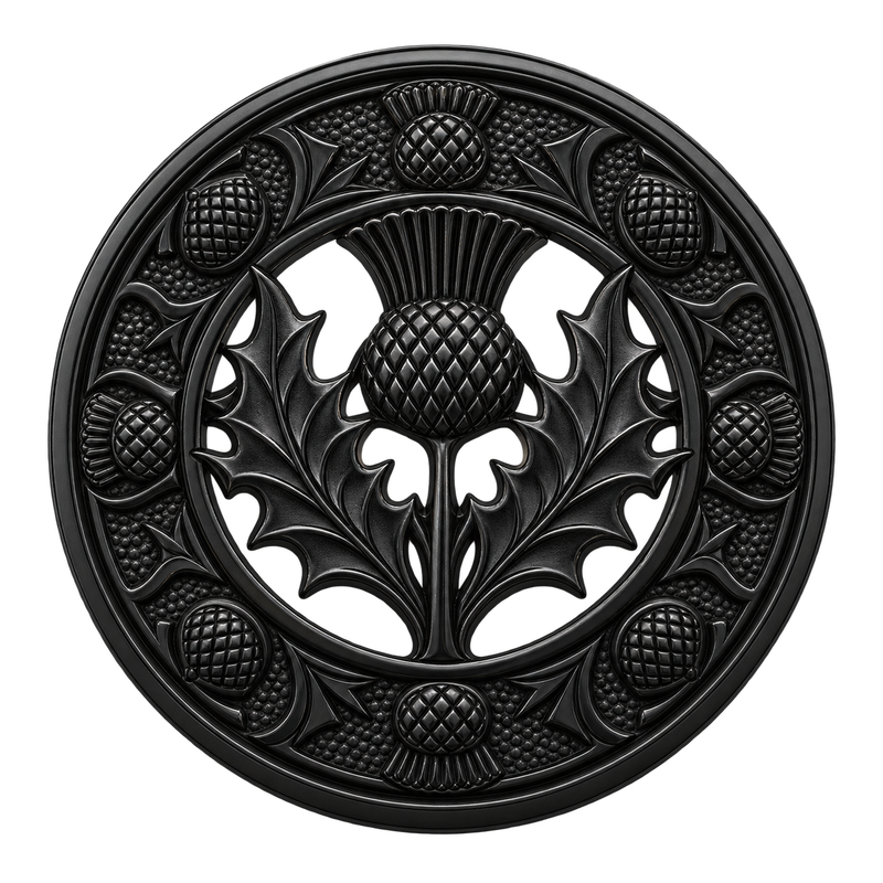 Silver Dragon Kilt Brooch