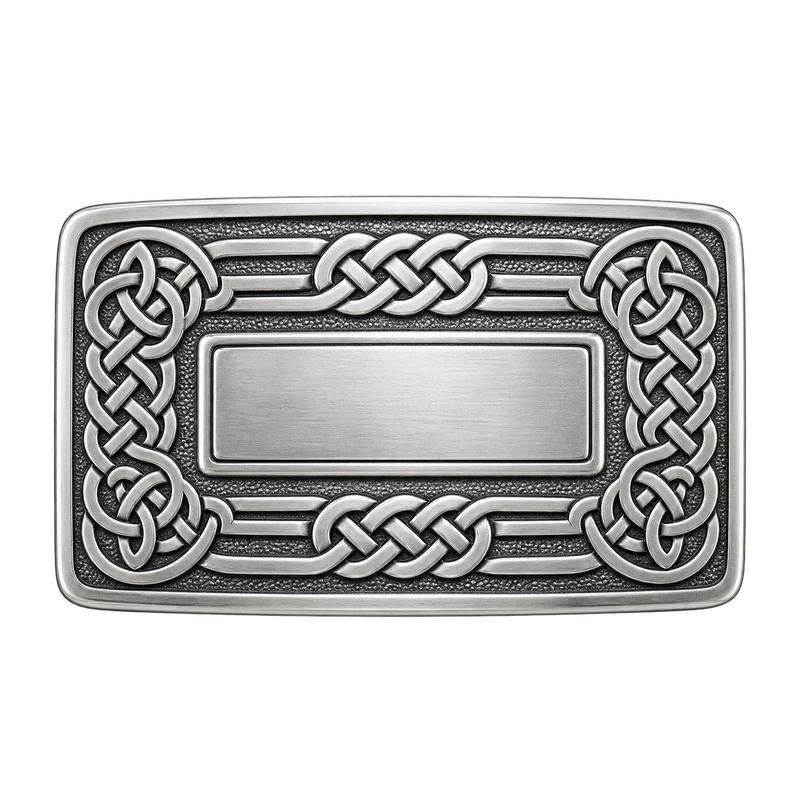 Silver Intricate Kilt Buckle