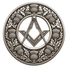 Silver Masonic Kilt Brooch