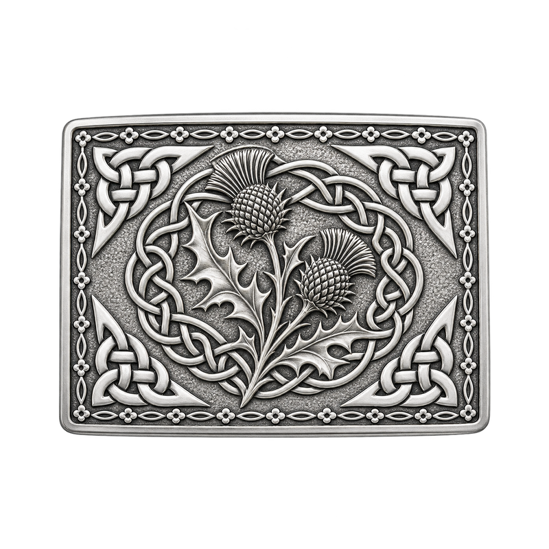 Silver Scottish Kilt Buckle