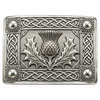 Silver Thistle Kilt Buckle