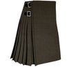 Solid Green Weathered Tartan Kilt