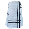White Leather Kilt