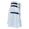 White Leather Kilt