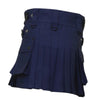Women Blue Color Utility Kilt