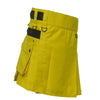 Women Yellow Color Utility Kilt