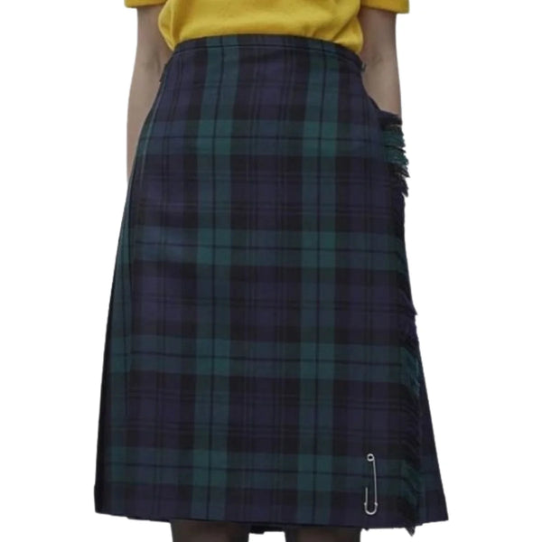 Women Black Watch Tartan Kilt