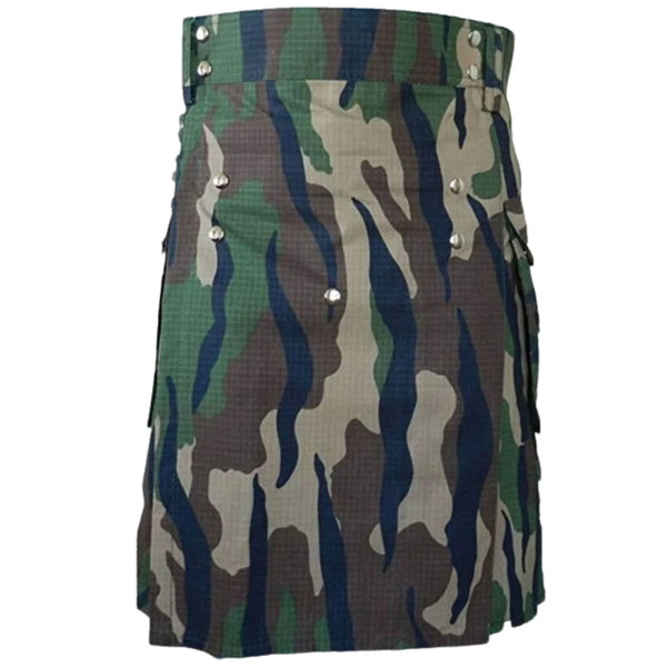 WoodLand Camouflage Kilt